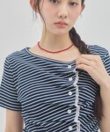 tシャツ 半袖 「umm.」レースレイヤードド...の詳細画像4
