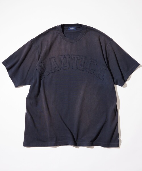「NAUTICA」 半袖Tシャツ X-LARGE チャコールグレー メンズ_画像4