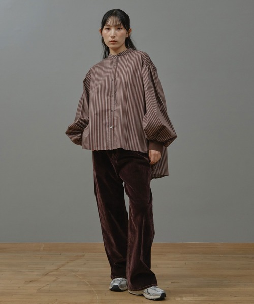 Nunc. ブラウス シャツ 袖リブボリュームシャツ レディース : ZOZOTOWN 