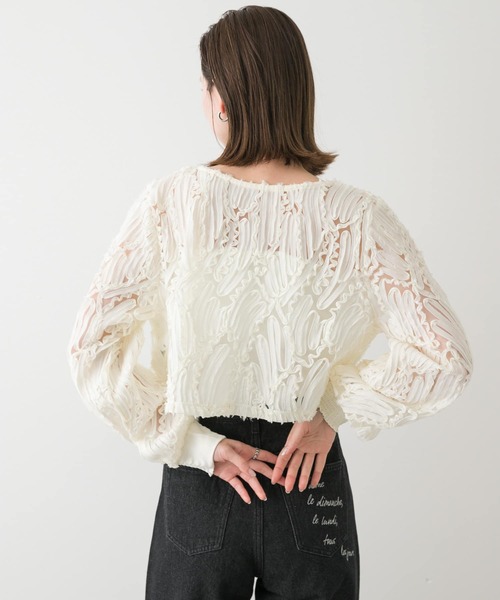 「SENSE OF PLACE by URBAN RESEARCH」 長袖ブラウス ONE ブラック レディース_画像3