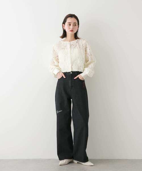 「SENSE OF PLACE by URBAN RESEARCH」 長袖ブラウス ONE ブラック レディース_画像5
