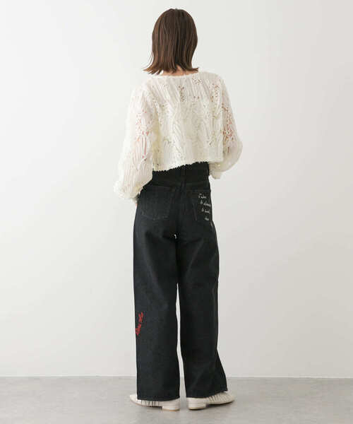 「SENSE OF PLACE by URBAN RESEARCH」 長袖ブラウス ONE ブラック レディース_画像6