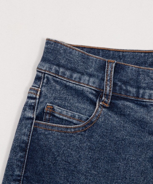 「WEGO」 ブーツカットデニムパンツ SMALL スカイブルー レディース_画像9