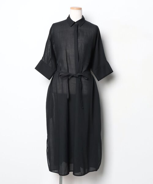 UNITED ARROWS（ユナイテッドアローズ） 7分袖ワンピース 36 ブラック
