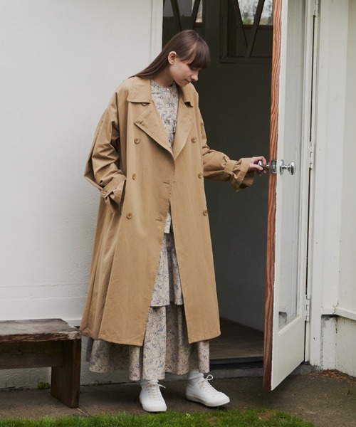 Libra Cue（リブラ キュー） トレンチコート コート ”パフボリューム