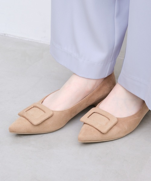 パンプス 「26春夏新カラー」バックルポインテッドトゥパンプス(0459，0459A，0459C)の画像