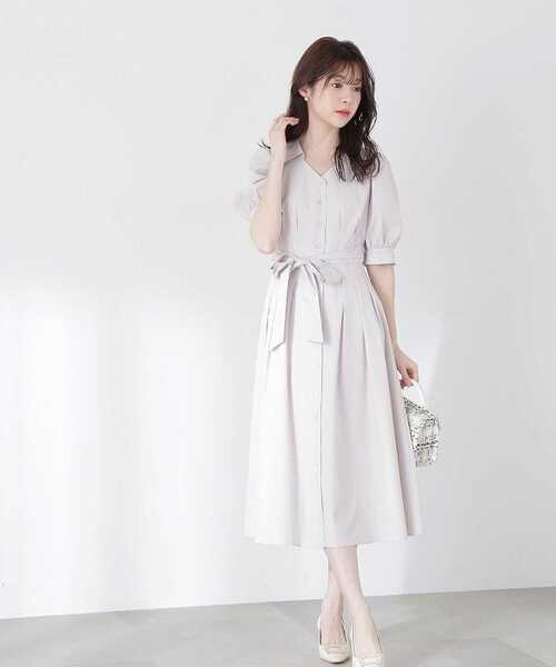 ワンピース フレアーシャツワンピース / 1213140403 フレアーシャツワンピース PROPORTION BODY ポリエステル