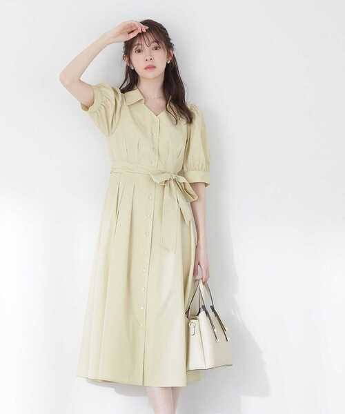 ワンピース フレアーシャツワンピース / 1213140403 フレアーシャツワンピース PROPORTION BODY ポリエステル