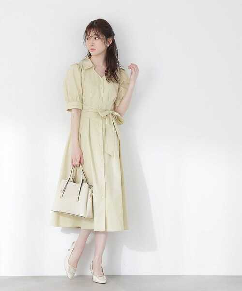 ワンピース フレアーシャツワンピース / 1213140403 フレアーシャツワンピース PROPORTION BODY ポリエステル