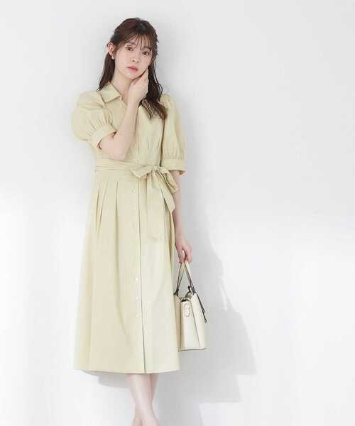 ワンピース フレアーシャツワンピース / 1213140403 フレアーシャツワンピース PROPORTION BODY ポリエステル