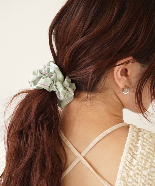 シュシュ 「 ammy. / エイミードット 」 ストライプ カラフル