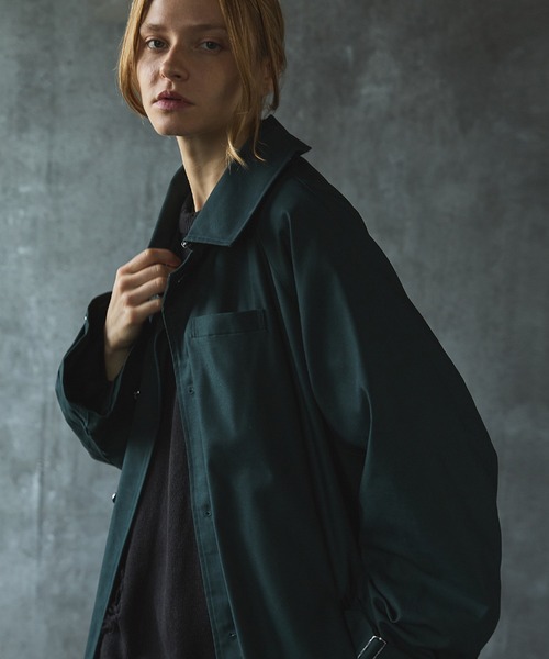 CIASENSE ステンカラーコート コート Drape Over Motorcycle