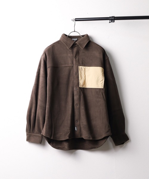 ブラウス シャツ Coleman 難燃フリースシャツ レディース メンズ