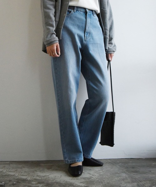 ★ JEANS★ 25SS ツイル バンディング デニム ザワイドデニム : GB0325/P14 | glamb Online Store公式通販