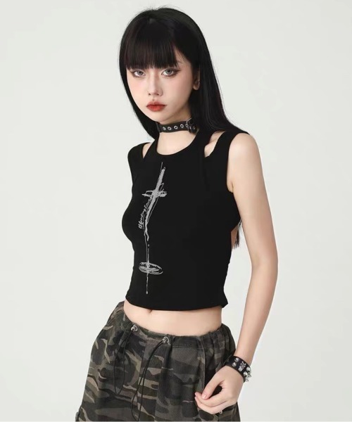 美品タグ付き　アトリエダンタン　ノースリーブトップス【未使用に近い】 URBAN RESEARCH タンクトップ ノースリーブ 「別注」GGG×URBAN