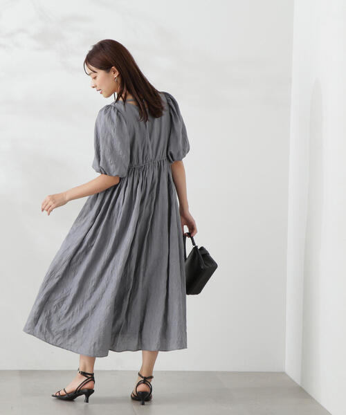 新品【 Body Dressing Deluxe】スリム ワンピース コート レイヤードパイピングニットワンピース[品番：MKSW0047676