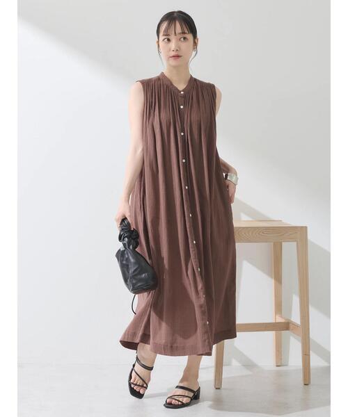 イノセントワールド　クレープウェーブワンピース　ヨーク襟　ボンネット　ボルドー イノセントワールド ボンネット ボルドー イノセントワールド クレープ