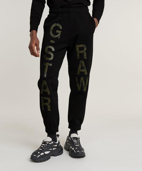 G-STAR RAW スウェットパンツ ジャージ EMBRO PRINT LOOSE
