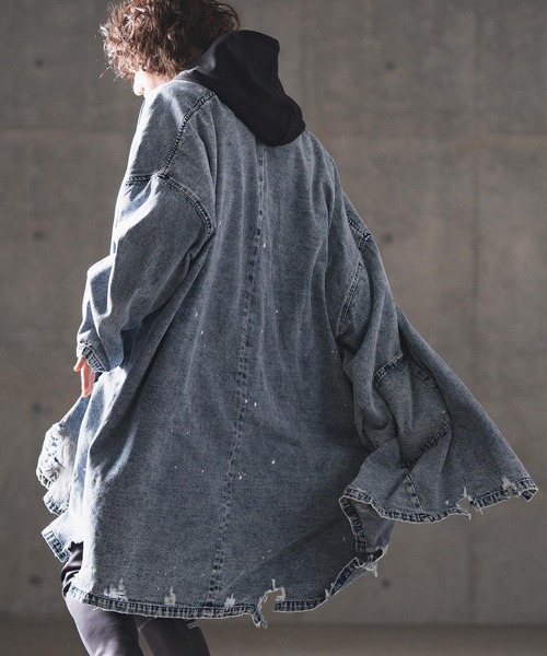 GLIMCLAP デニムジャケット gジャン mj10072- Used processing denim