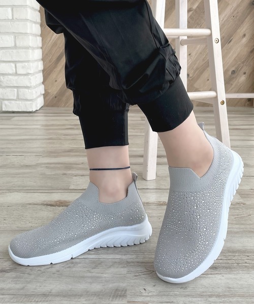 LUGG NAGG（ラグナグ） スニーカー 「軽量」メッシュ伸縮ラメ