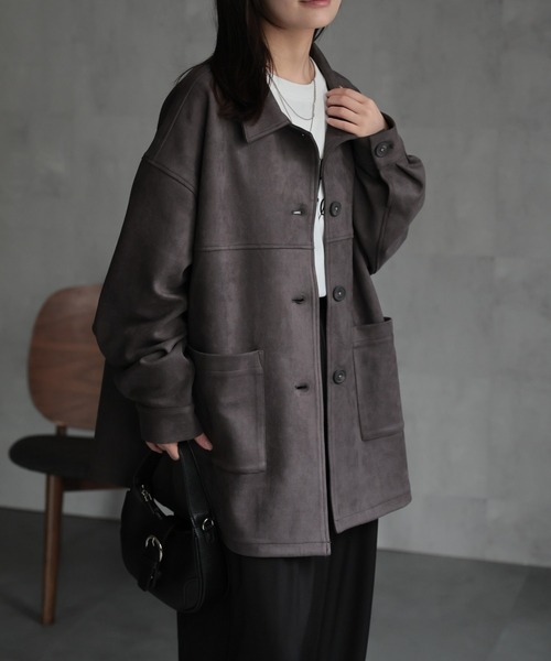 ap retro コート アウター 「選べるデザイン」フェイクレザー