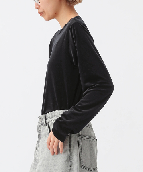 AP STUDIO tシャツ Tシャツ ライトベロアプルオーバー レディース