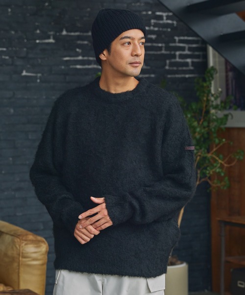 【極美品！】メゾンイエナ　ニット　セーター　アルパカ　ウール　ラグラン袖 THE CRAFT CREW PRODUCTS セーター ニット マルチファンクショナル