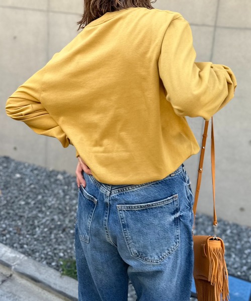 mi via loca tシャツ 「United Athle」ウェーブ柄 HOW OUTロゴロンT