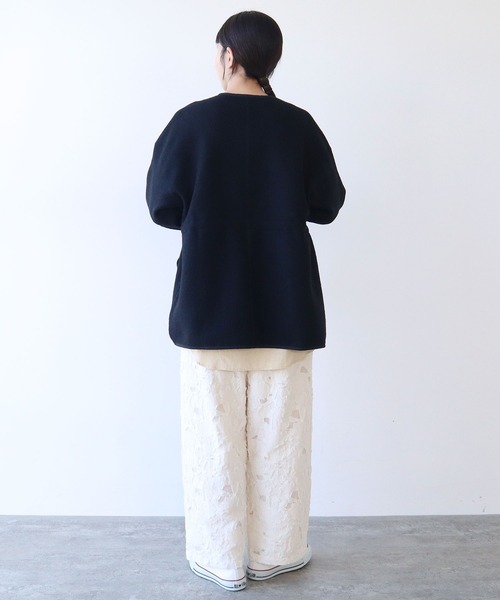 yuni ジャケット ノーカラージャケット super140 シープパイル