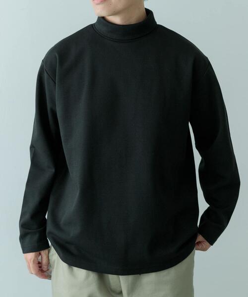 【ブラック】トリコット長袖ハイネックカットソー <PERFORMANCE> (MENS) ITEMS URBANRESEARCH（アイテムズ アーバンリサーチ） tシャツ 発熱