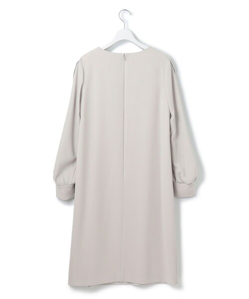 ワンピース 「セットアップ対応」トリアセダブルジョーゼット スリット