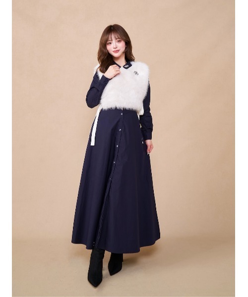 Darich（ダーリッチ） ワンピース ロングフレアシャツワンピース