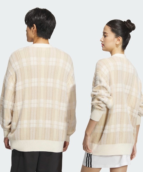Adidas【カジュアルからスポーティーまで☆ Rib Cardigan 】 adidas アディダス M KNIT MONO CARDIGAN(70s SPORT ロング