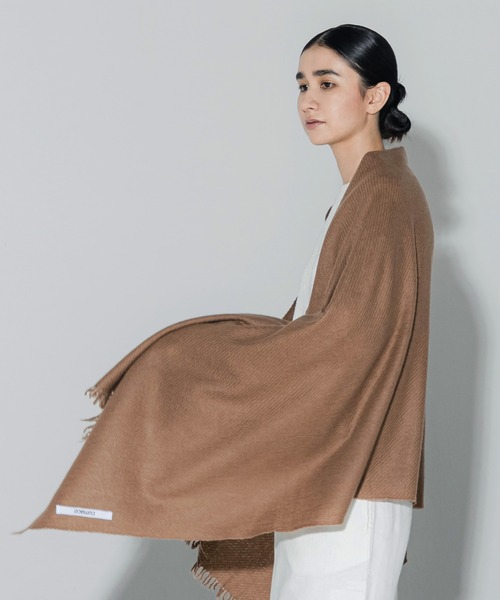 新品タグ付きDAMAグレー ジップアップポンチョ Mサイズカシミヤ 100% JEAN LOUIS SCHERRER(ジャン ルイ シェレル) カシミヤ100％ フォックス