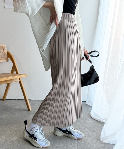 新品　はプリーツロングスカート　F プリーツロングスカート | outlet | axes femme online shop