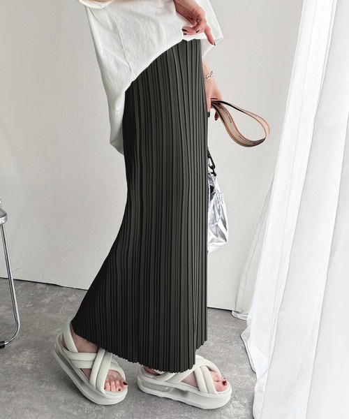 新品　はプリーツロングスカート　F classicalelf スカート 大人の”きちんと見え”を叶える。プリーツ