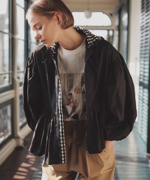 DONOBAN（ドノバン） コート アウター 撥水ペプラムジャケット