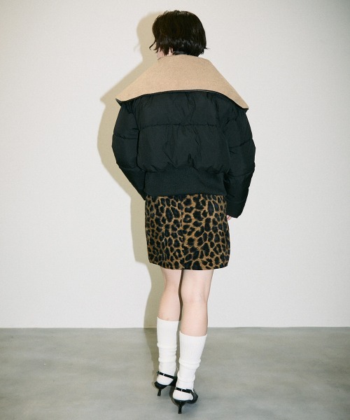 Clum ダウンコート ダウンジャケット boa collar padded short blouson