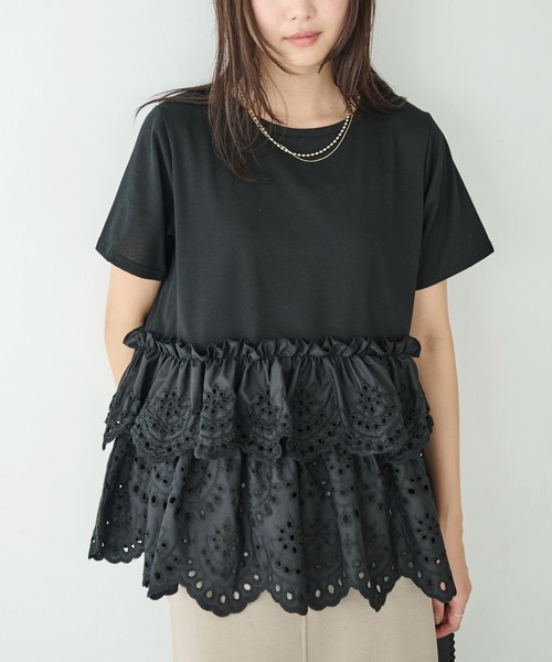 ☆送料・関税込☆PALE JADE★Ribbon Lace Vintage T★Tシャツ 古着 90s USA製 Lee 無地 プレーン ヘビー 100%コットン