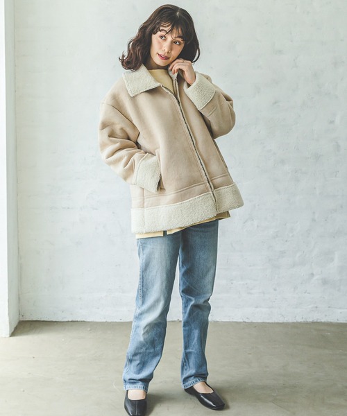 「pairmanon」 ブルゾン FREE チャコールグレー レディース_画像5