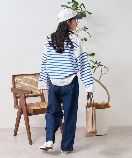 新品 ブッチャープロダクツ ボーダーTシャツ パイレーツロンTデニム セール】チャンピオン Champion ワンポイント ボーダー