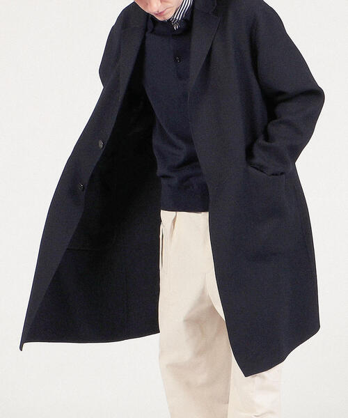 TOMORROWLAND（トゥモローランド） チェスターコート S ネイビー