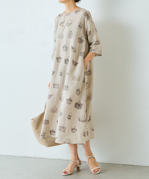数点限定　BEARDSLEY(ビアズリー)かご柄前後ワンピース BEARDSLEY ワンピース かご柄前後ワンピース : ZOZOTOWN Yahoo