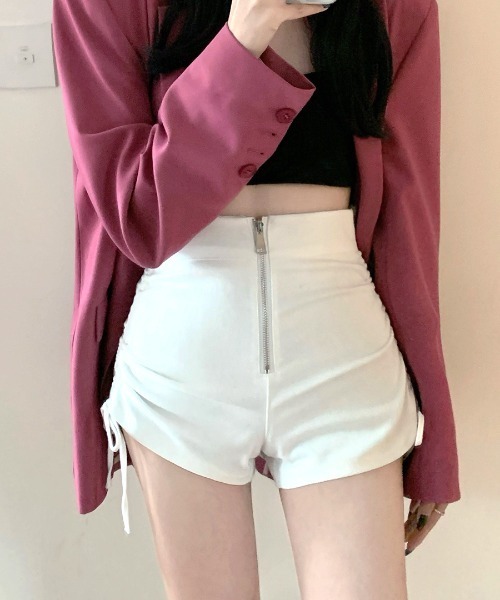 美品　BRIEFING 定価2.7万　ショートパンツ 伸縮性ウエストバンド ハイウエストリブショートパンツ｜ACLENT（アクレント）