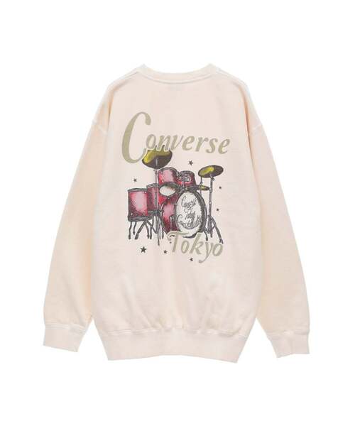 CONVERSE TOKYO トレーナー スウェット PIGMENT DYE DRUM LOGO SWEAT 