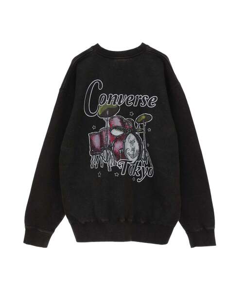 CONVERSE TOKYO トレーナー スウェット PIGMENT DYE DRUM LOGO SWEAT 