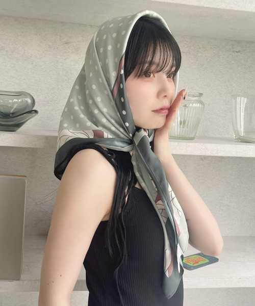 スカーフ バンダナ 「Good Riddance」柄アソート 大判