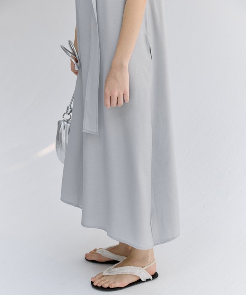 tageechita ワンピース 「tageechita」タイ付き ダブルレイヤー
