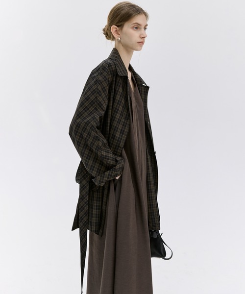 ❁ 6ROKU UNITEDARROWS 【新品タグ付き】ノースリーブワンピース tageechita ワンピース 「tageechita」タイ付き ダブルレイヤー