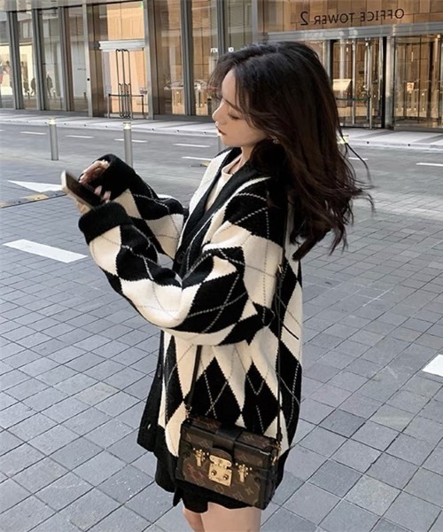 「shameless」 ニットカーディガン FREE ピンク レディース_画像7